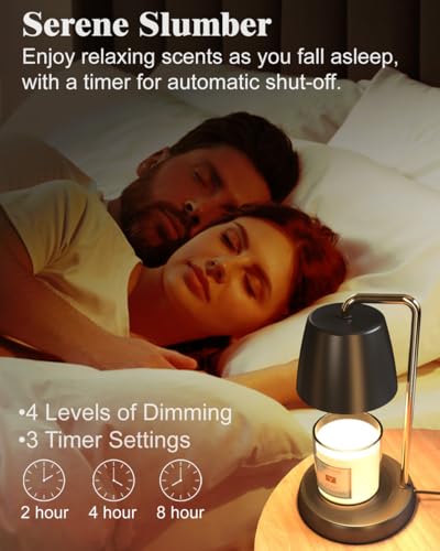 YIGEYIGE Candle Warmer Lamp with Timer and Dimmer - Electric Candle Lamp Warmer for Jar Candles - Ideal Home Decor Gift fo...