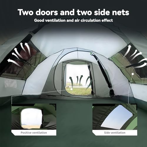 Instant Pop Up Tents for Camping, 4/6 Person Easy Pop Up Camping Tents,Automatic Set Up Tent in 3 Seconds,Waterproof Sunsh...