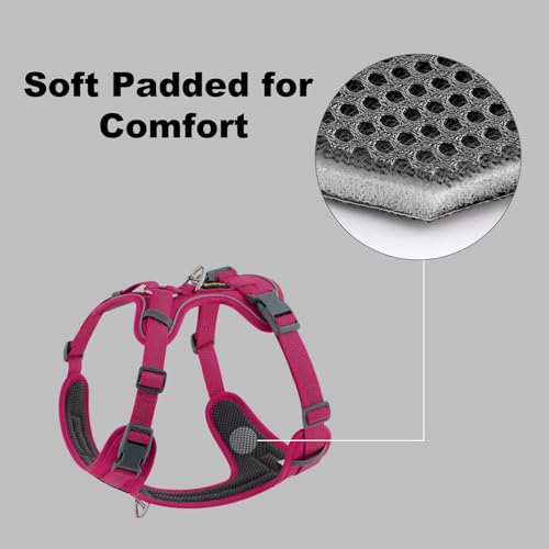 Plutus Pet No Pull Dog Harness, Release at Neck, Soft Padded, Reflective Adjustable Dog Vest Harness for Small, Medium, La...