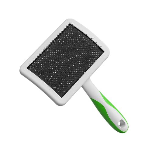 Andis 68540 Self-Cleaning Animal Slicker Brushes with Curved Stainless-Steel Bristles for All Breeds - Reduces Shedding by...