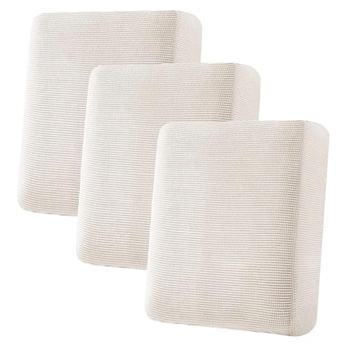 H.VERSAILTEX Super Stretch Individual Seat Cushion Cover Sofa Covers Couch Cushion Covers Slipcover Sets Thick Jacquard Te...