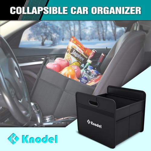 K KNODEL Car Trunk Organizer, Foldable Organizer for Car, Automotive Consoles & Organizers, Storage with Reinforced Handle...