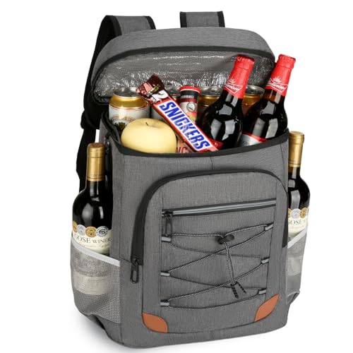 Backpack Cooler Insulated Leak Proof, Lightweight Soft Sided Cooler Backpack for Men Women, Waterproof Beach Cooler Bag Lu...