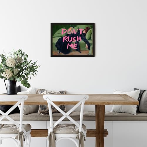 TwoDays Maximalist Wall Decor, Eclectic Aesthetic Large Wall Art Print, Don't Rush Me Altered Portrait, Antique Victorian ...