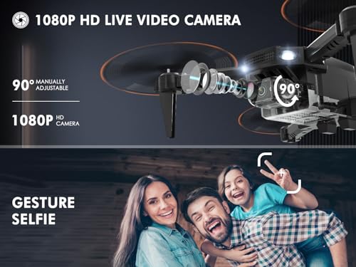 AVIALOGIC Mini Drone with Camera for Kids, Remote Control Helicopter Toys Gifts for Boys Girls, FPV RC Quadcopter with 108...