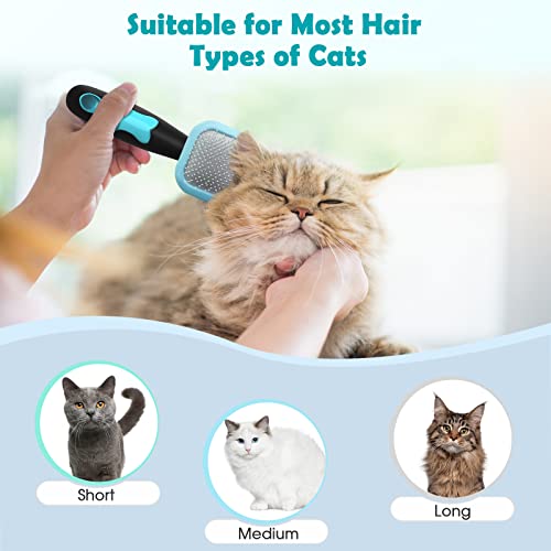 PETPAWJOY Slicker Brush, Dog Brush Gently Cleaning Pin Brush For Shedding Dog Hair Brush For Small Dogs Puppy Yorkie Poodl...