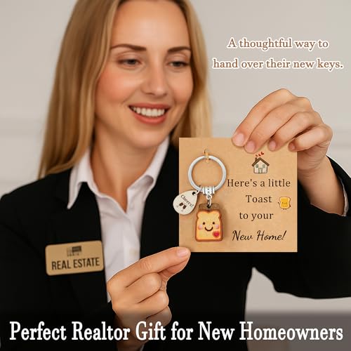 PEALICIOUS Cute Toast Keychain for Girls, New Beginnings Gifts for Best Friend as Next Chapter Stuff, Cute Love Engagement...