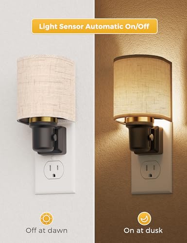 L LOHAS LED Night Lights Plug into Wall, Plug in Night Light Dimmable, Farmhouse Decorative Nightlights Plug in Wall, Ligh...