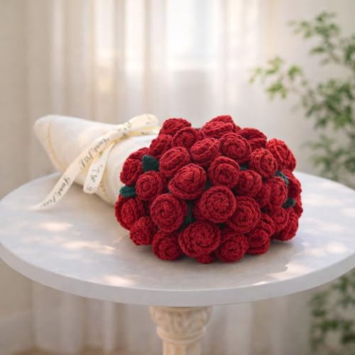 FantasDeck Valentines Day Gifts for Her - Flower Bouquet Blanket Gift Baskets, Anniversary Romantic Gift for Wife, Girlfri...