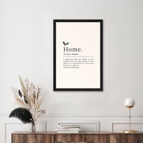 Home Definition Canvas Print Art Print Minimalist Aesthetic Wall Art Cute Poster Pictures for Living Room Bedroom Home Dec...