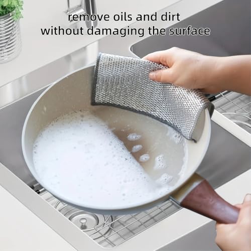10pcs Miracle Cleaning Cloth - Ultra-Durable Mesh Ultrafine Fiber Set - Easy for Dry and Wet Cleaning - Very Suitable for ...