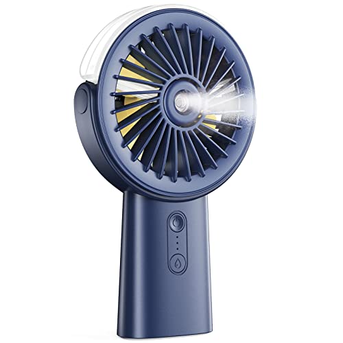 Otlonpe Handheld Misting Fan Portable, Small Personal Hand Held Rechargeable Mist Fan Water Spray, 4000mAh Battery Operate...
