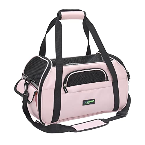 JESPET Soft-Sided Kennel Pet Carrier for Small Dogs, Cats, Puppy, Airline Approved Cat Carriers Dog Carrier Collapsible, T...