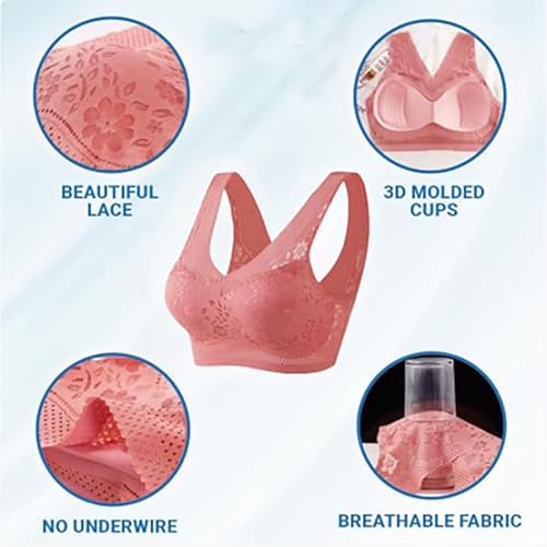 Hat meo Women's Orthopedic Anti-Sagging Bra,Hat meo Posture Correcting Bra,Breathable Push up Bra for Senior Women