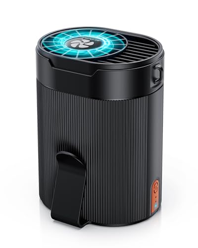 TEJINO Portable Fan, Personal Rechargeable Mini Waist Fan, 3000 mAh Battery Operated, Max 24H Working Time, 4 Speeds Clip ...