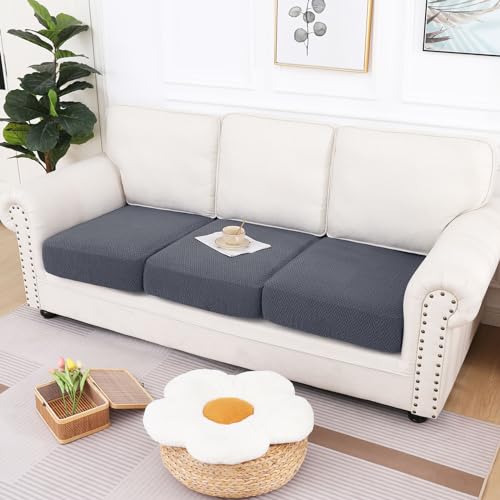 hyha Waterproof Couch Cushion Covers, Stretch Magic Sofa Covers Washable, Thick Jacquard Fabric, Waterproof Sofa Couch Cov...