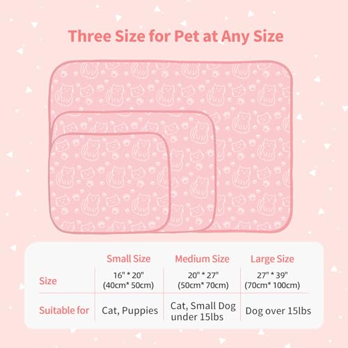 NWK Pet Cooling Mat -Q-Max>0.345 Ice Silk Cooling Mat for Dogs & Cats Portable & Washable Pet Cooling Blanket, Car Seats, ...