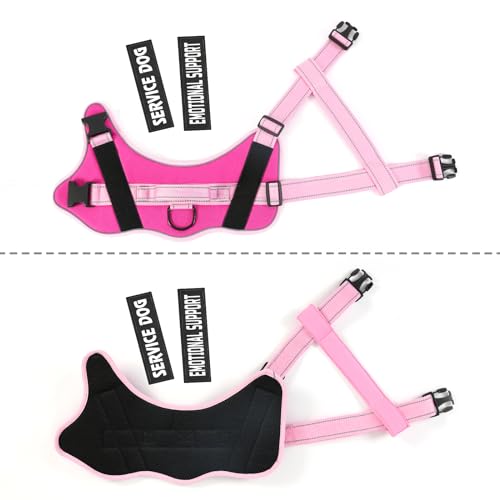 voopet Emotional Support Dog Harness, Professional Service Dog Vest Harness for Small Medium Large Dogs, Reflective Breath...
