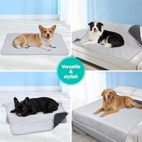 ZAKAPAWS Cooling Blanket for Dogs - Q-MAX>0.4, Lightweight Pet Throw Blanket Furniture Protector, Breathable Fill and Soft...