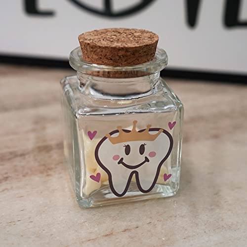 HAMUIERS Tooth Fairy Box, Baby Tooth Box for Lost Teeth, Glass Tooth Holders for Kids First Teeth Keepsake Box Gifts for B...