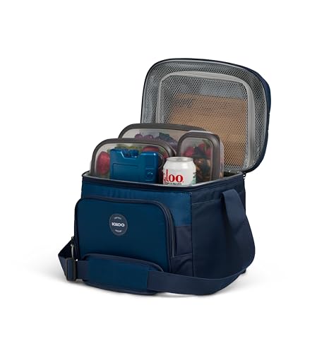 Igloo Gripper Soft Sided Cooler Bag | Insulated Dual Compartment Lunch Cooler