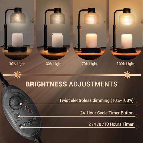 KLL Candle Warmer Lamp with Timer: Mothers Day Gifts, Gifts for Mom, Birthday Gift for Women - House Warming Gift New Home...