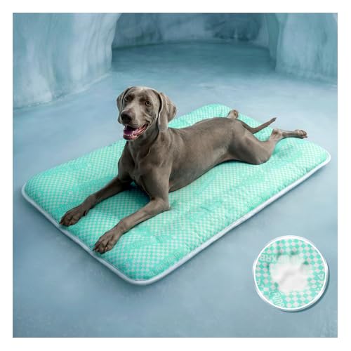 furrybaby Dog Cooling Mat Dog Bed mat, Extra-Thick Dog Crate Pad, Cat Bed, Washable Pet-Safe Magic Cooling Pad for Dogs Ca...