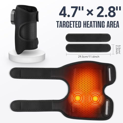 Cordless Elbow Heating Pad for Pain Relief, Arm Massager, Elbow Massager for Tennis Elbow, Arm Heating Pad with Massage, W...