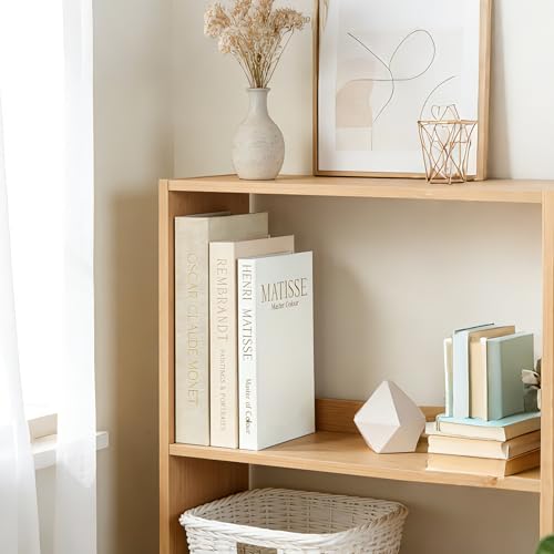 WOPIPAL Set of 3 Decorative Books for Home Decor, Linen Faux Books for Coffee Table, Bookshelf or Mantel, Aesthetic Fake B...