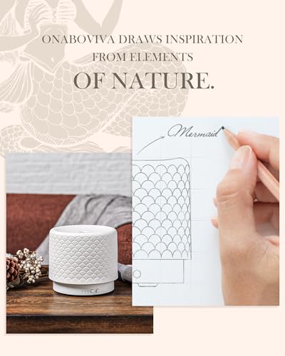 Essential Oil Diffuser -280ml Ceramic Diffuser for Large Room&Commercial Use, 2.4MHz Cool Mist Humidifier & Independent De...