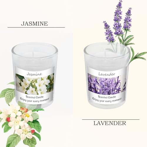 Scented Candles Gifts Set for Women and Men, Soy Wax Aromatherapy Candles 6 Pack Jar Candle for Birthday, Thanksgiving, Va...