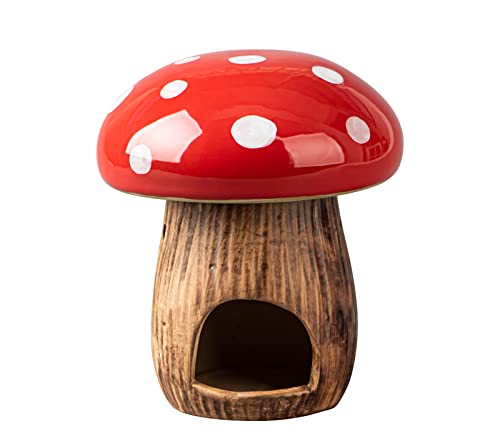 Mushroom Wax Melt Warmer Essential Oil Burner RedCeramic Scented Wax Melts Burner Scentsy