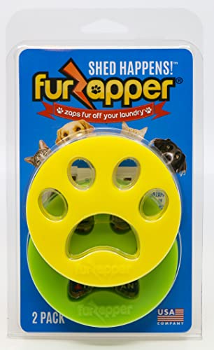 FurZapper Pet Hair Remover for Laundry, 2 Pack - Reusable Dog & Cat Hair Remover Tool As Seen on Shark Tank - Removes Pet ...