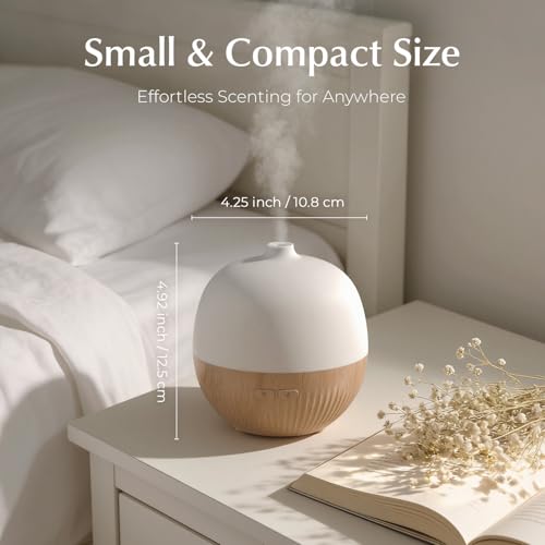 ARVIDSSON Essential Oil Diffuser, 100ml Small Aromatherapy Diffuser with Mood Light, Ultrasonic Oil Diffusers for Home, Mi...