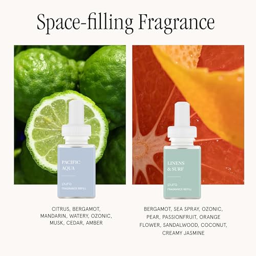 Pura Smart Home Fragrance Device Starter Set - Pura 4 - Scent Diffuser for Home - Includes Fragrance Aroma Diffuser - Squa...