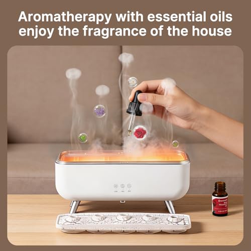 Jellyfish Diffuser Humidifier, Essential Aromatherapy 300ML Ultrasonic Diffuser with Essential Oils. 7 Colors Light Waterl...