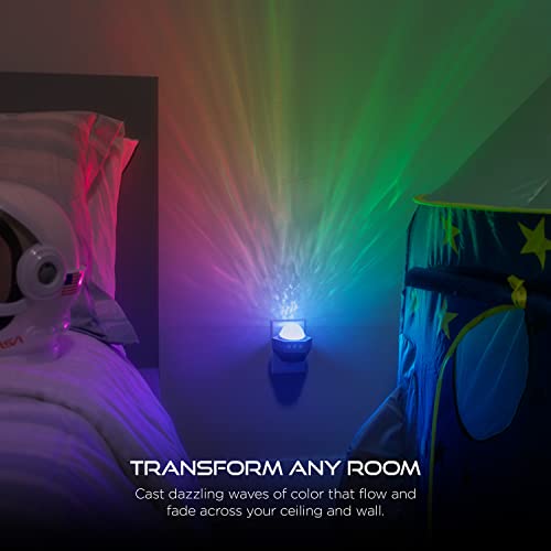 Enbrighten Galaxy Projector Plug in Night Light for Kids LED Lights for Bedroom Space Nightlight Aurora Playroom Game Room...