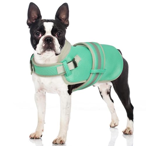OUOBOB Dog Cooling Vest for Medium Dogs,Lightweight Cooling Dog Jacket,Breathable Mesh Dogs Shirt Harness Vest with Adjust...