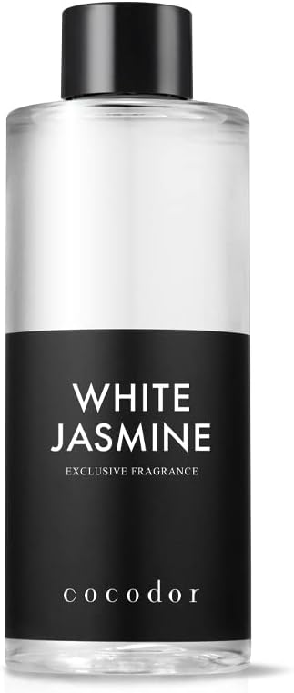 COCODOR Reed Diffuser Oil Refill/White Jasmine/6.7oz(200ml)/1 Pack/Aroma Therapy, Home Fragrance, Scented Oils, Oils for R...