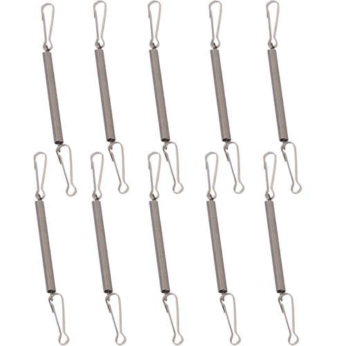 10 Pcs Spring Clips for Rabbit Water Bottles Springs Holder Metal Clips Hanger Replacement for Small Animal Cages Hold Wat...