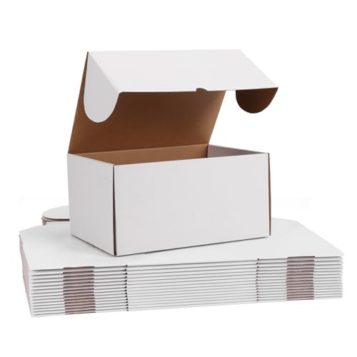 WIFTREY 12x9x6 inches White Shipping Boxes pack of 15, Corrugated Cardboard Boxes 12 x 9 x 6 for Packaging Small Business,...