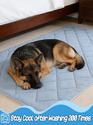 40x60in Large Cooling Blanket for Dogs - Machine Washable Soft Blanket with Q-MAX>0.4, Fits Medium Large Dogs, Summer Cool...