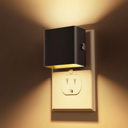 L LOHAS LED Night Light,Night Lights Plug into Wall,[2-Pack] Dusk to Dawn Sensor,Brightness Adjustable,3000K Soft White,Pl...
