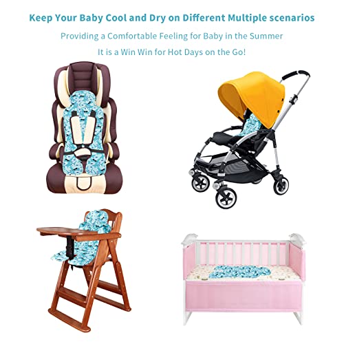 Gel Car Seat Cooler Pad for Children,Summer Breathable Ice Stroller Cooler Mat,Multifunctional Baby Cooling Pad Suitable f...