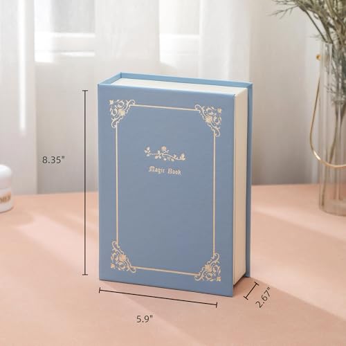 WEIKIMFF PU Leather Book Jewelry Organizer Box with Magnetic Closure, Stylish Jewelry Box for Women and Girls,Travle Jewel...