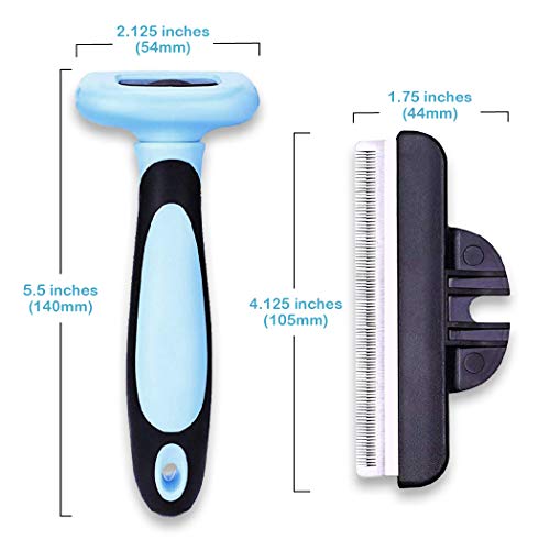 Pets First Professional Pet Brush - Grooming & Deshedding Tool for Cats & Dogs - Reduces Shedding, Dead Hair, Tangles - De...
