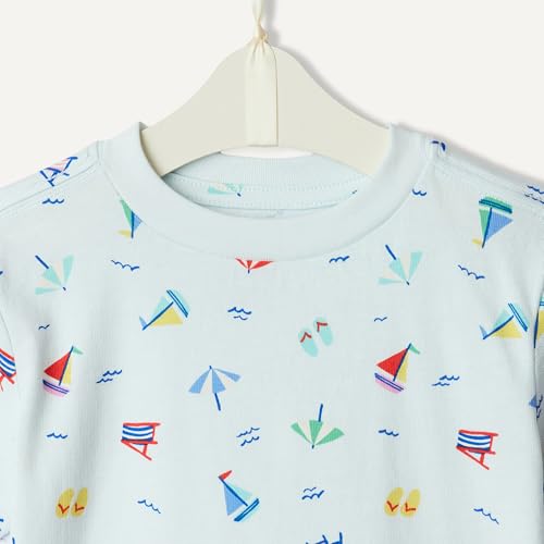 Amazon Essentials x Sofia Grainge Babies, Toddlers, and Boys' T-Shirt and Short Play Set, Multipacks