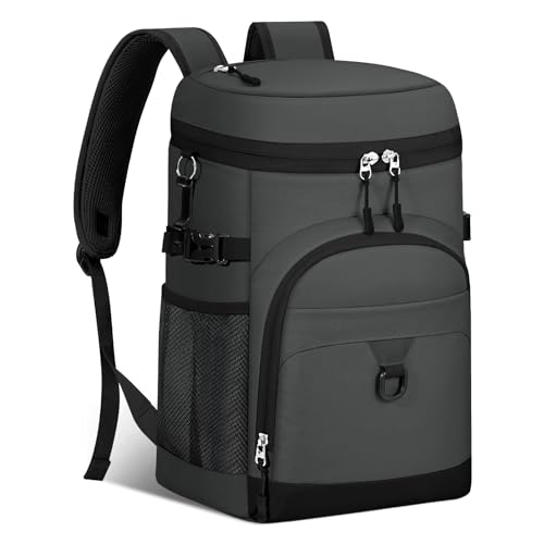 Cooler Backpack, 22L Waterproof Soft Backpack Coolers Leak Proof Beach Backpack Insulated Picnic Lunch Bag for Fishing Cam...
