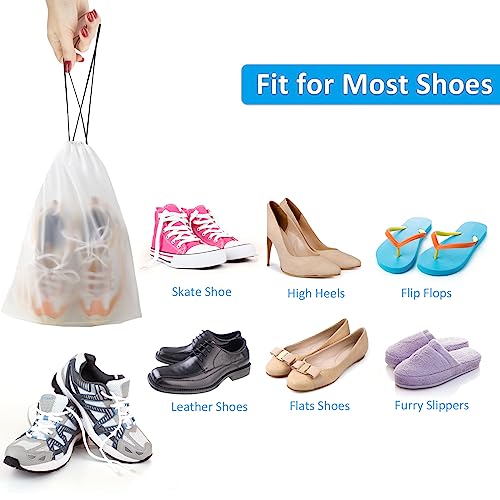 COIDEA, Waterproof Travel Drawstring Shoe Bags for Packing, Storage, Travel Essentials for Men and Women, 15.7 x 11.8 inch...
