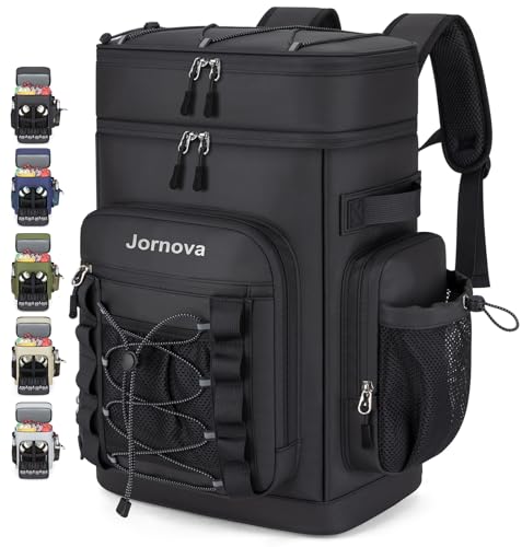 Jornova Insulated Cooler Backpack, 40L Leakproof Backpack with Double Compartments for Men & Women, Large Lunch Cooler for...